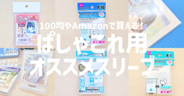 ぱしゃこれ】100均やアマゾンで購入できるオススメのスリーブを